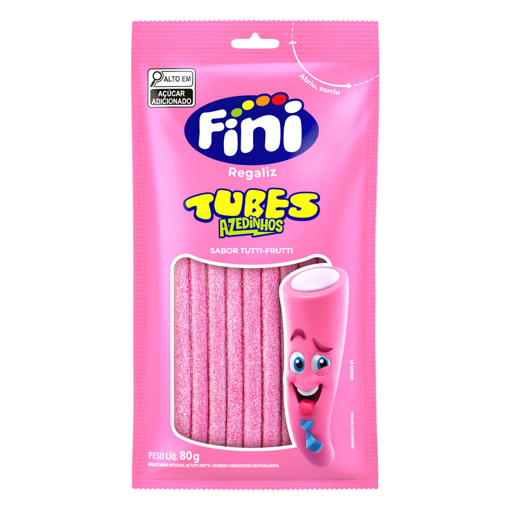 Fini Tubes Azedinho Tuti Fruti 80g