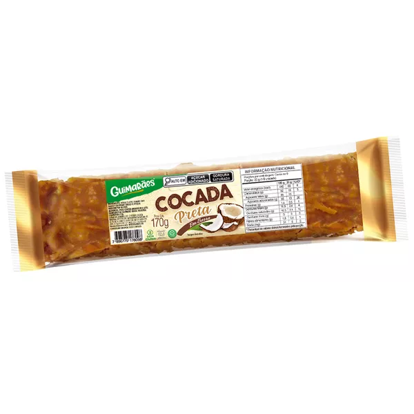 Guimaraes Cocada Preta em Barra 170g