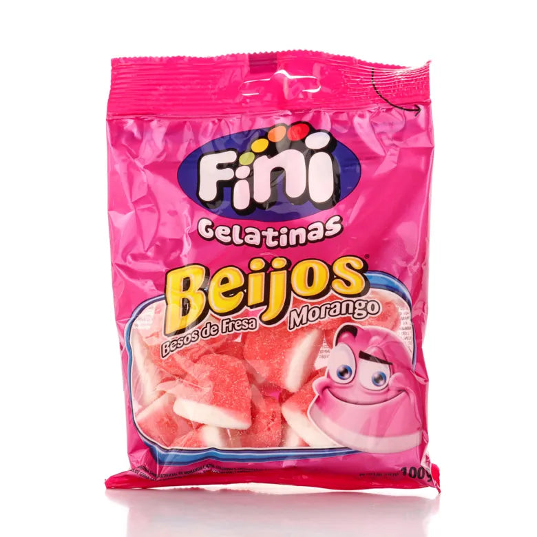 Fini Gelatinas Beijos Morango 90gr
