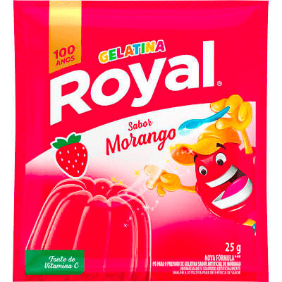 Royal Gelatina em Po Morango 25g