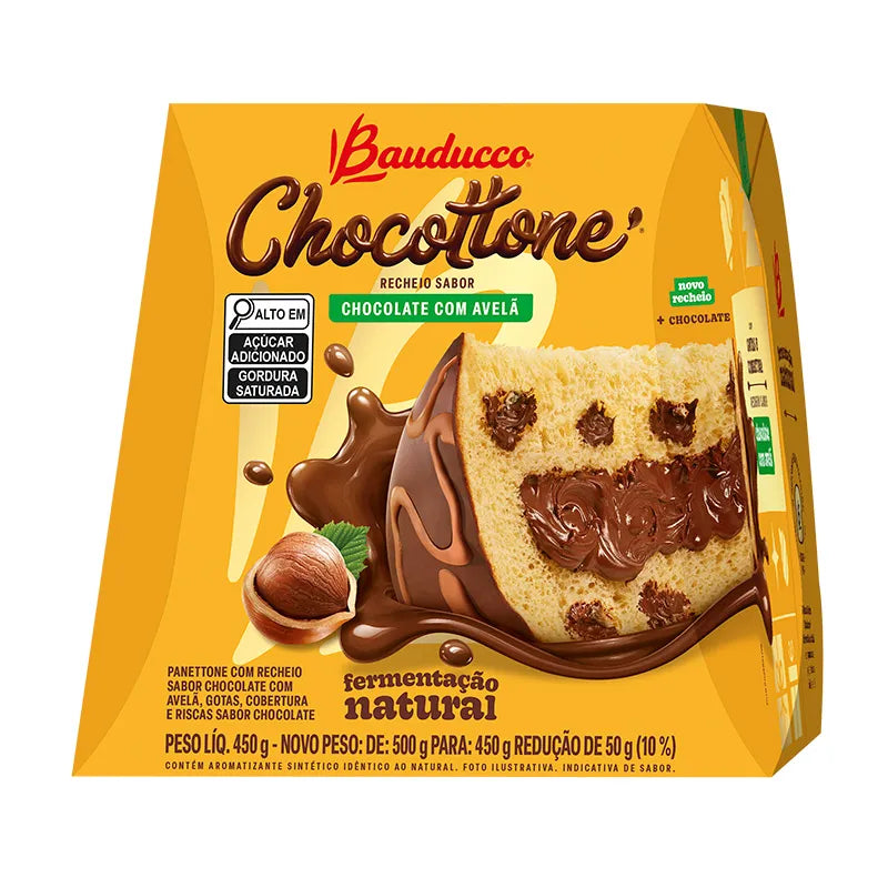 Bauducco Chocottone com Nutella 454g