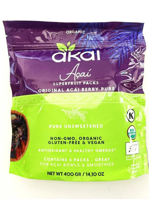 Akai Acai com Guarana Pack Polpa 400g