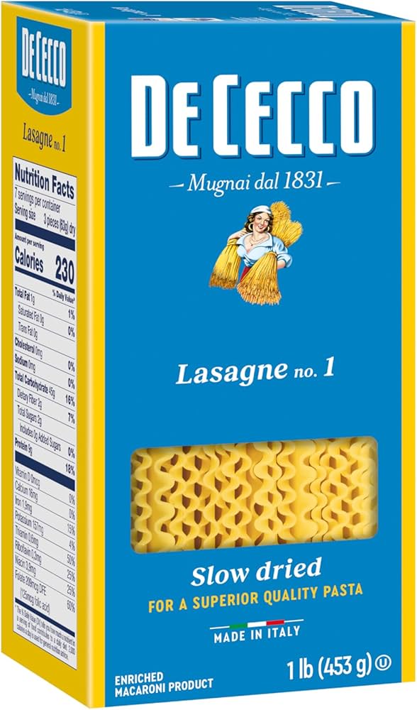 De Cecco Massa para Lasanha 1lb