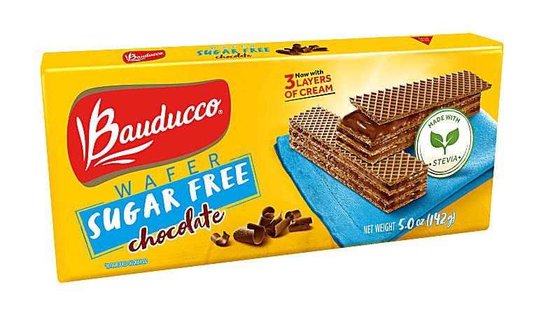 Bauducco Wafer Zero Sugar Chocolate 142g