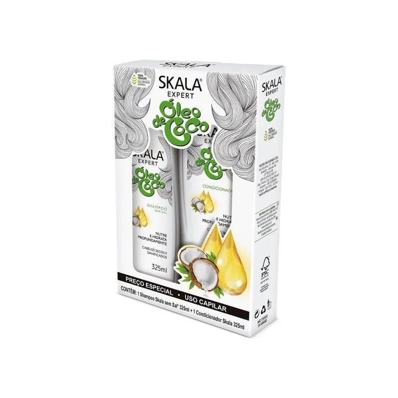 Skala Shampoo e Condicionador Oleo de Coco Kit/ 325ml