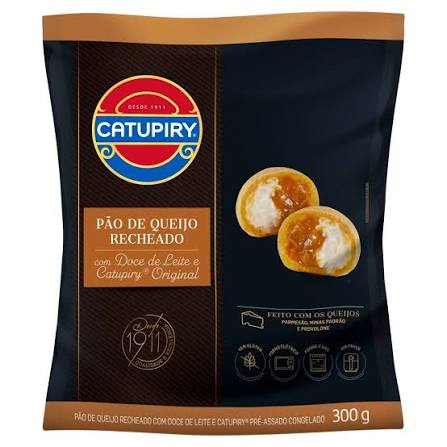 Catupiry Pao de Queijo Recheado com Doce de Leite 300g