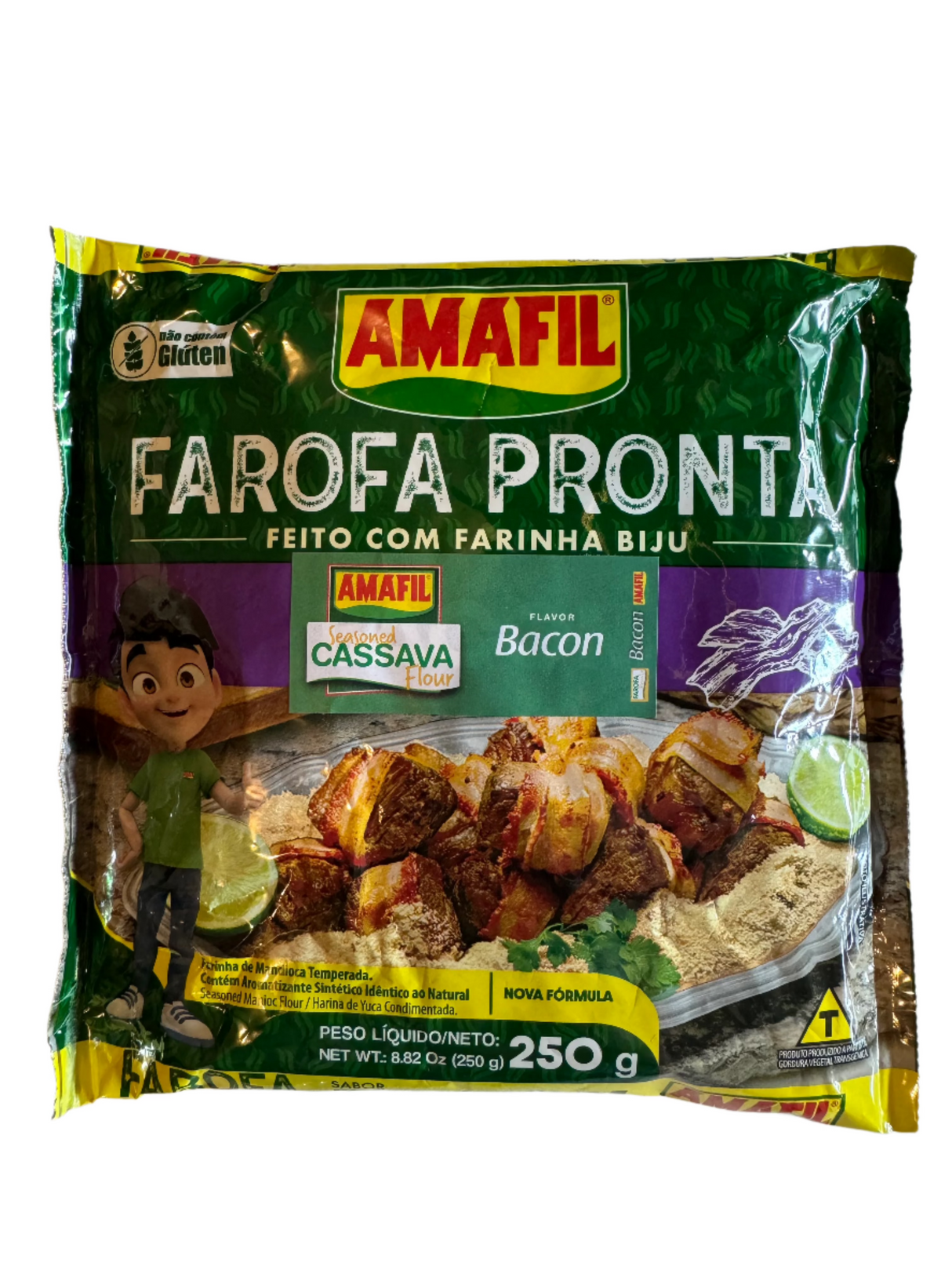 Amafil Farofa Pronta Sabor Bacon 250g