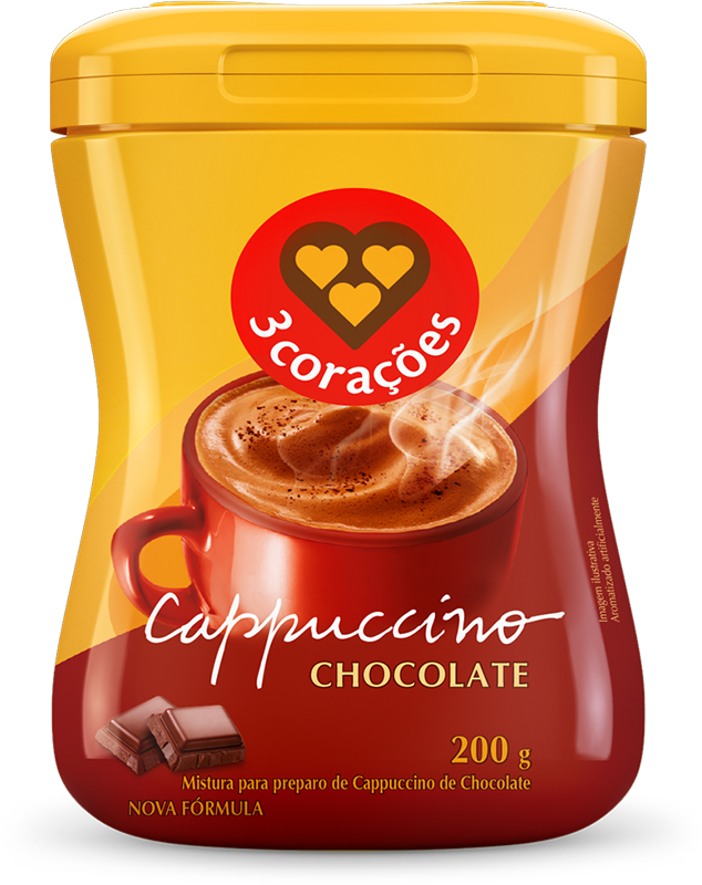 Cappuccino Chocolate 3 Corações 200g