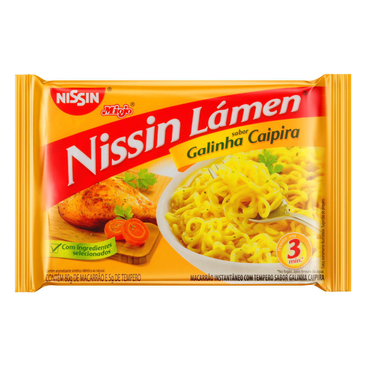 Nissin Lamen Galinha Caipira 80g