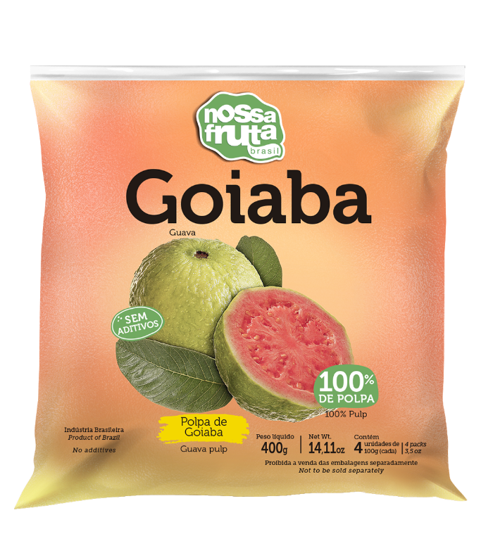 Nossa Fruta Polpa de Goiaba 400g