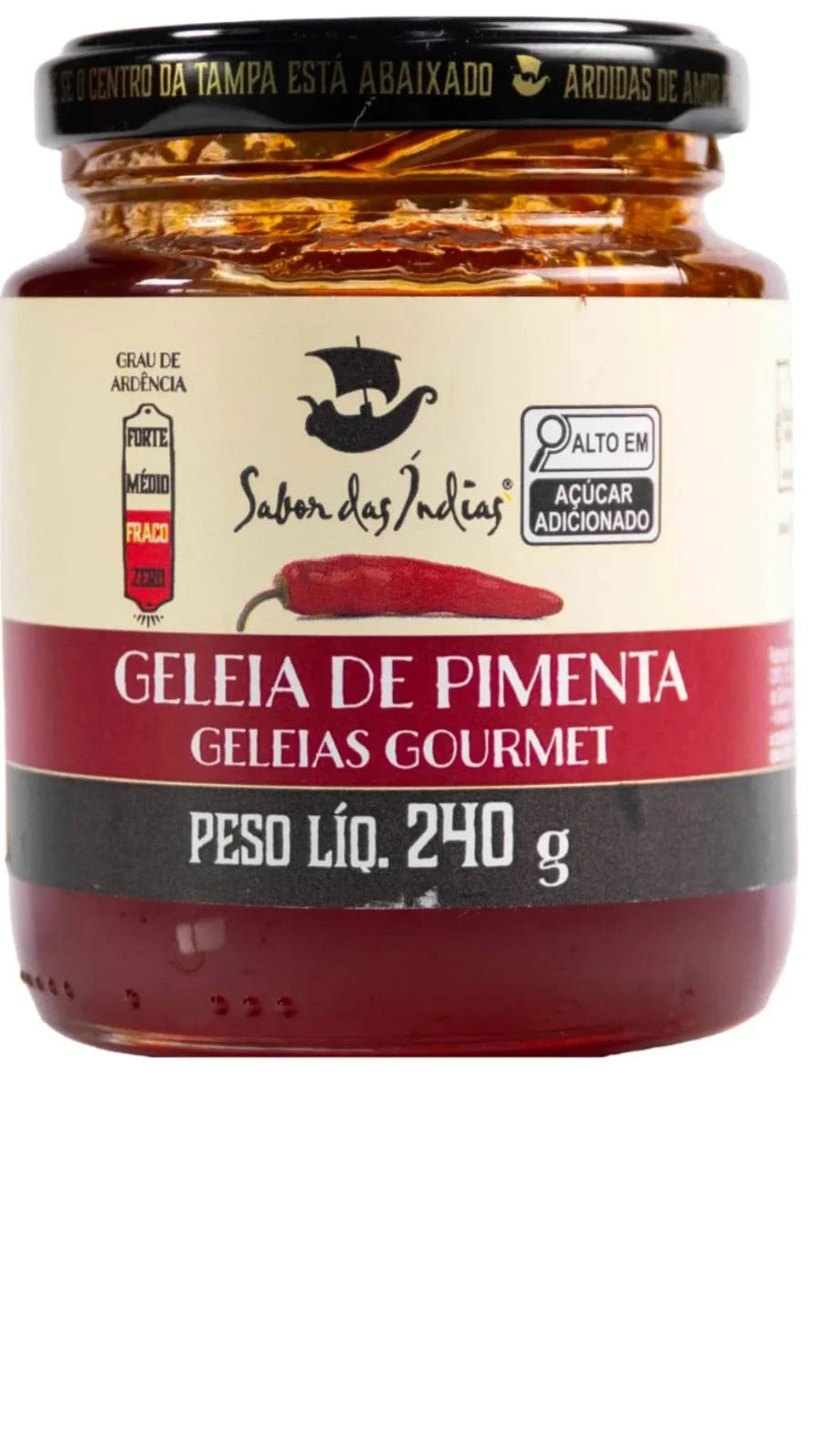 Sabor das Indias Geleia de Pimenta 240g