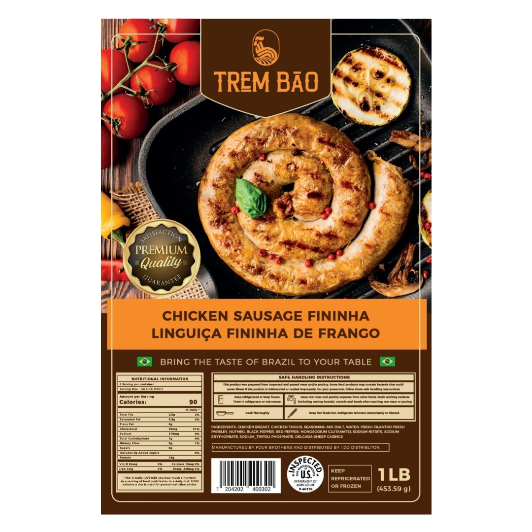Linguica de Frango Fina Trem Bao