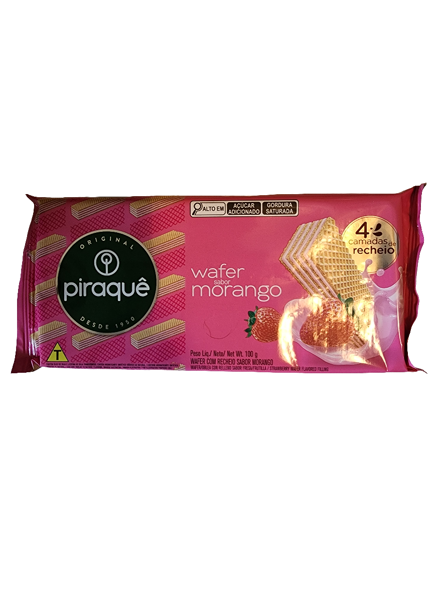 Piraque Wafer Morango 100g
