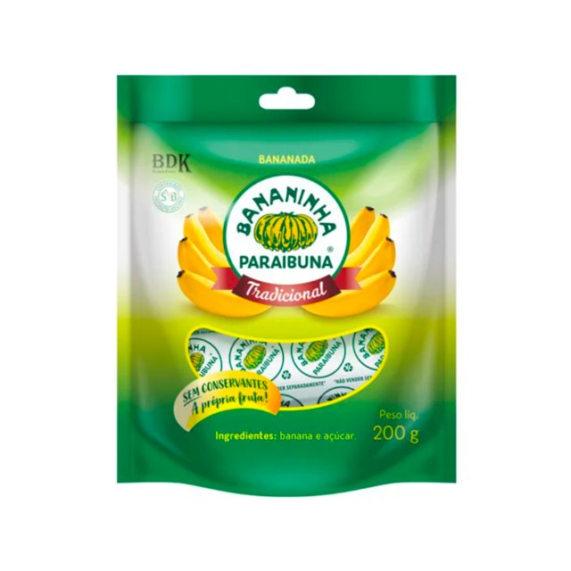 Paraibuna Bananinha com Acucar 200g