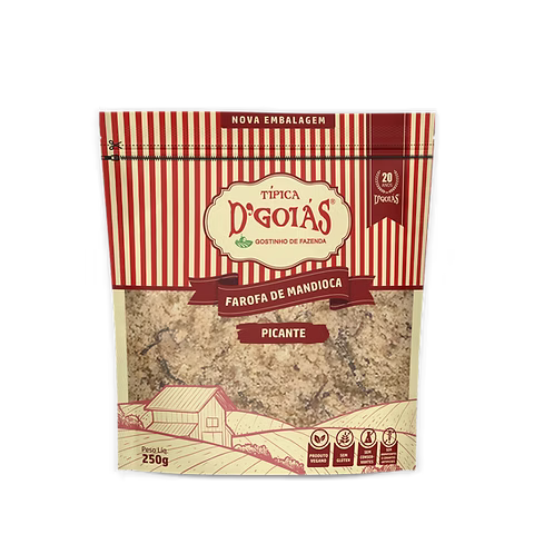 D`Goias Goianinha Farofa Mandioca Picante 250g