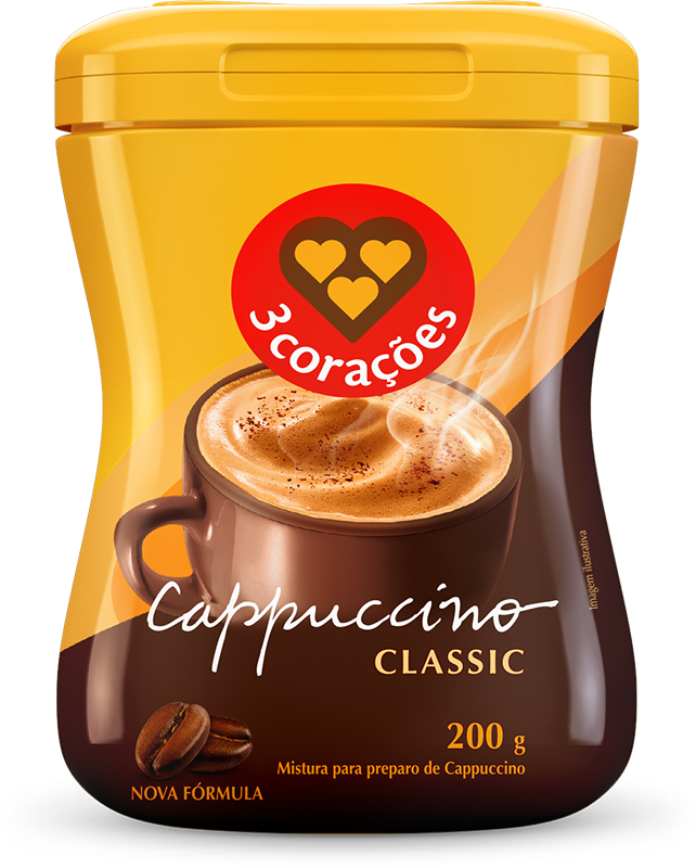 Cappuccino Classic 3 Corações 200g