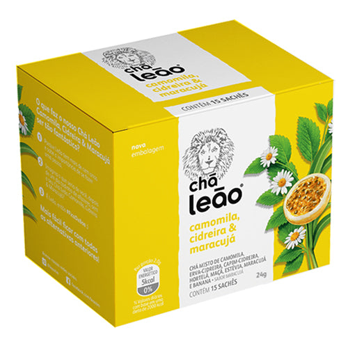 Cha Leao Camomila Cidreira e Maracuja