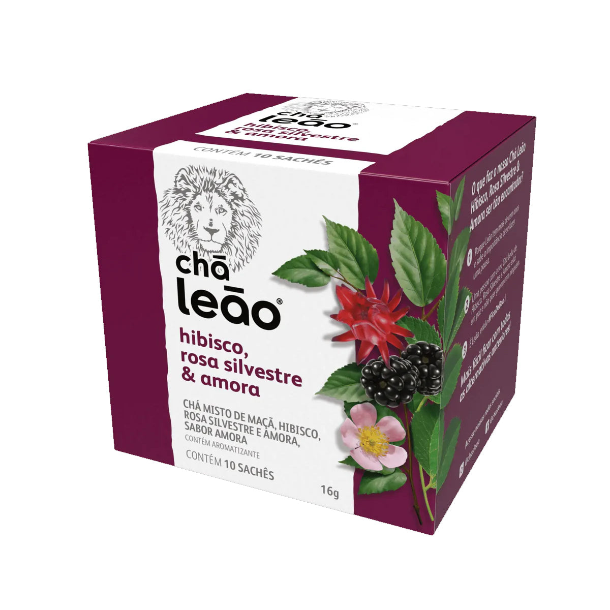 Cha Leao Hibisco e Amora Rosa Silvestre