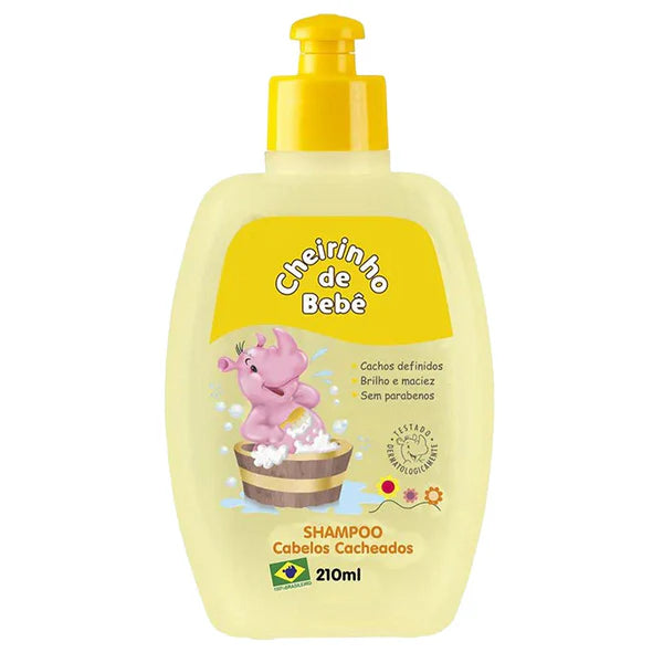 Cheirinho de Bebe Cabelos Shampoo Cacheados 210ml