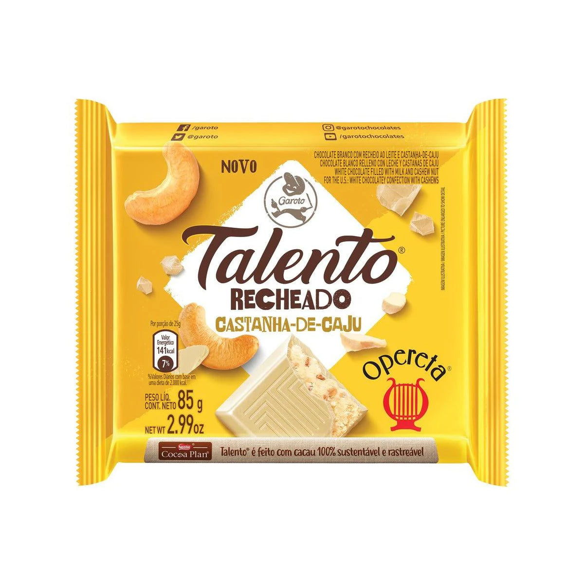 Garoto Chocolate Talento Opereta 85g