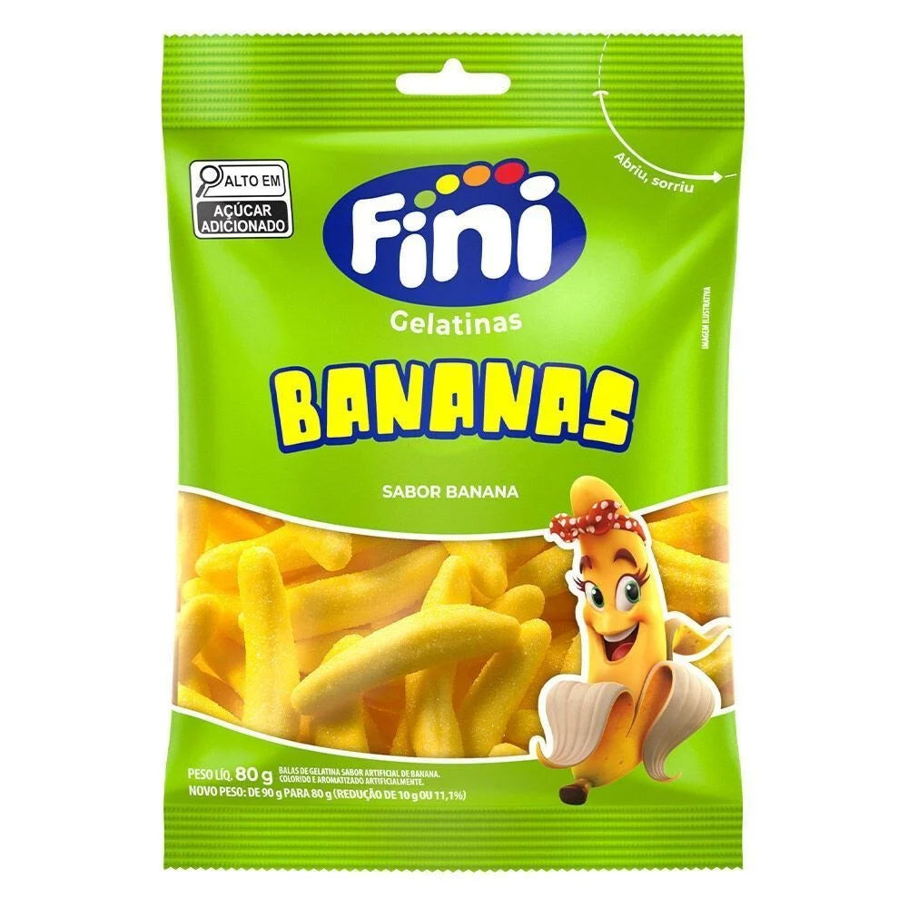 Fini Gelatinas Bananas 80g