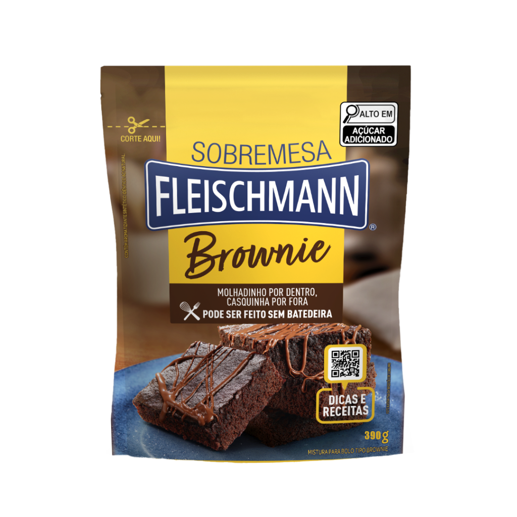 Fleischmann Mistura Para Bolo de Brownie 390g
