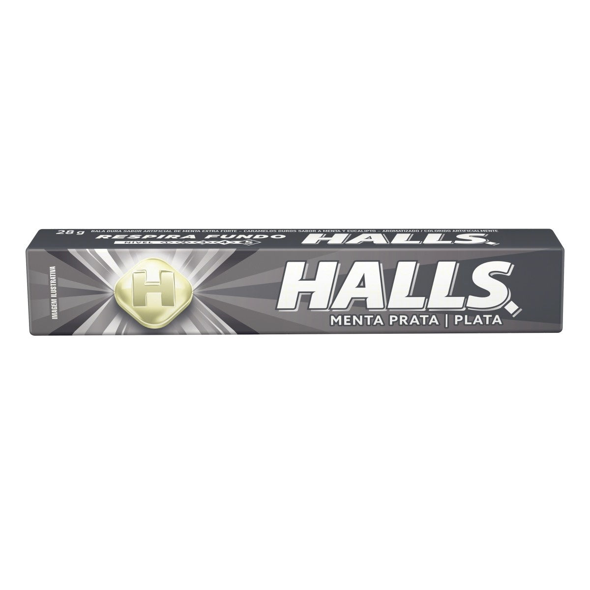 Halls Menta Prata 27,5g