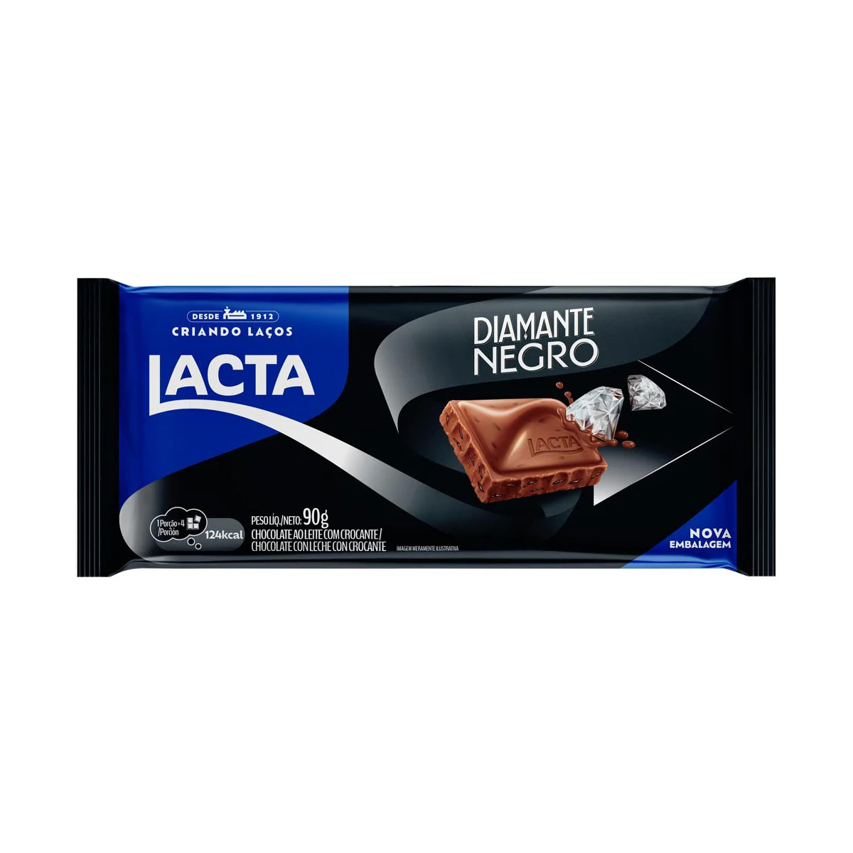 Lacta Chocolate Diamante Negro 90g