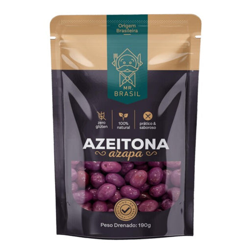 Mr. Brasil Azeitona Azapa Com Caroco Pouch 200g