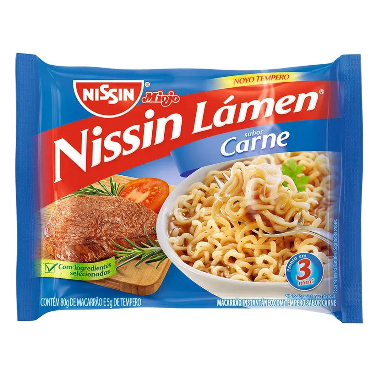 Nissin Lamen Sabor Carne 80g