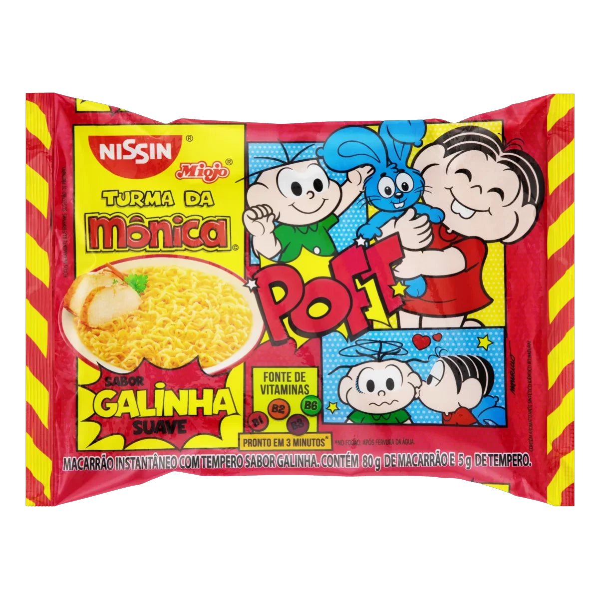 Nissin Miojo Galinha Suave Turma da Monica 85g