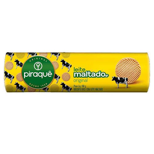 Piraquê Biscoito Leite Maltado Tradicional 132g