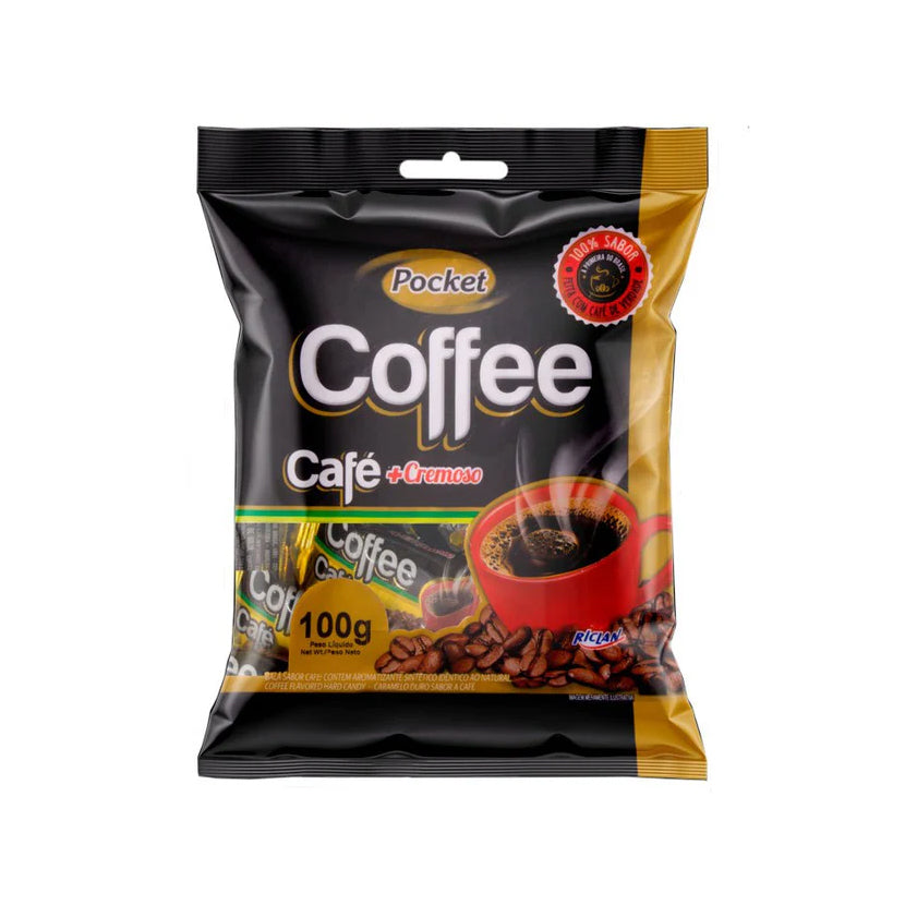 Pocket Bala de Café Cremosa Pacote 100g