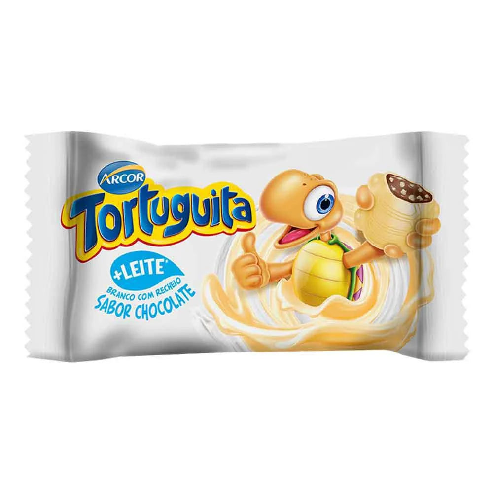 Arcor Tortuguita Chocolate Branco com Recheio Sabor Chocolate 15.5g