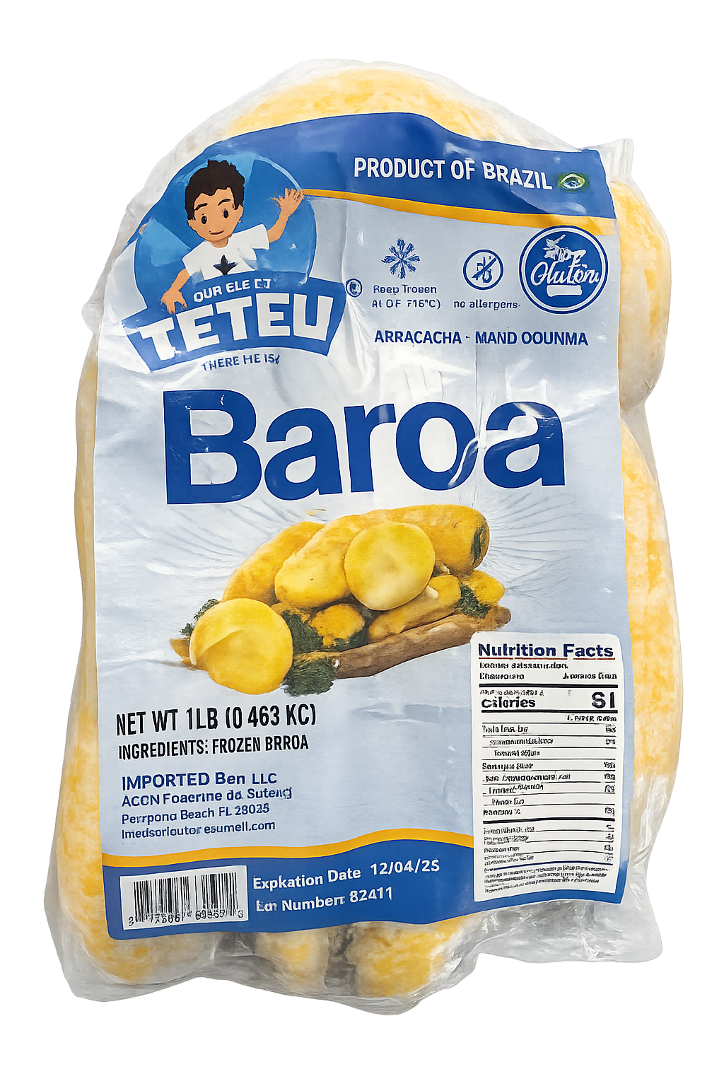 Teteu Batata Baroa/ Mandioquinha 400g