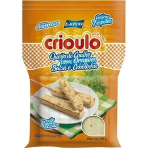 Crioulo Queijo Coalho Salsa e Cebolinha 340g