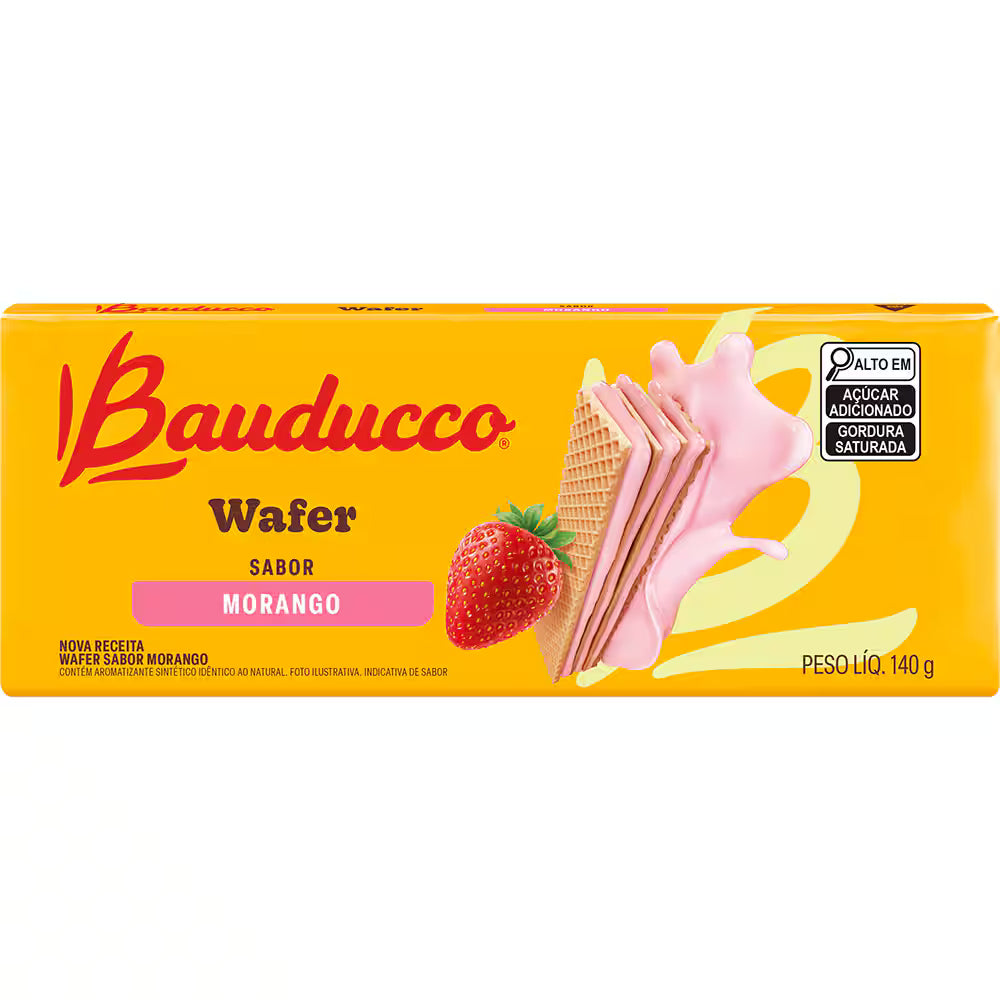 Bauducco Wafer Sabor Morango 142g