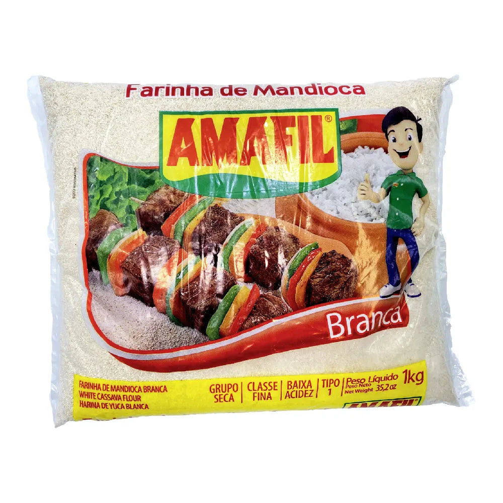 Amafil Farinha de Mandioca Branca Fina 1kg