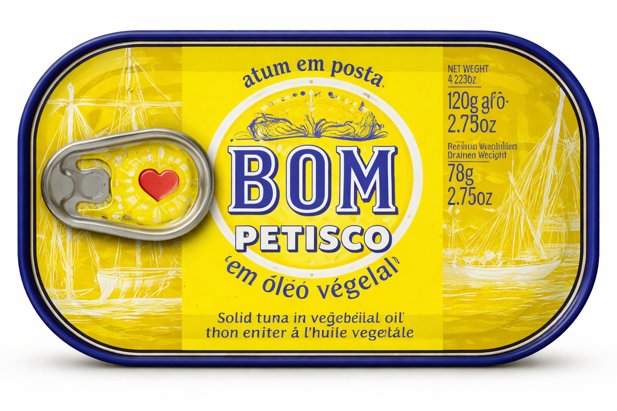 Bom Petisco Atum Oleo Vegetal 120g