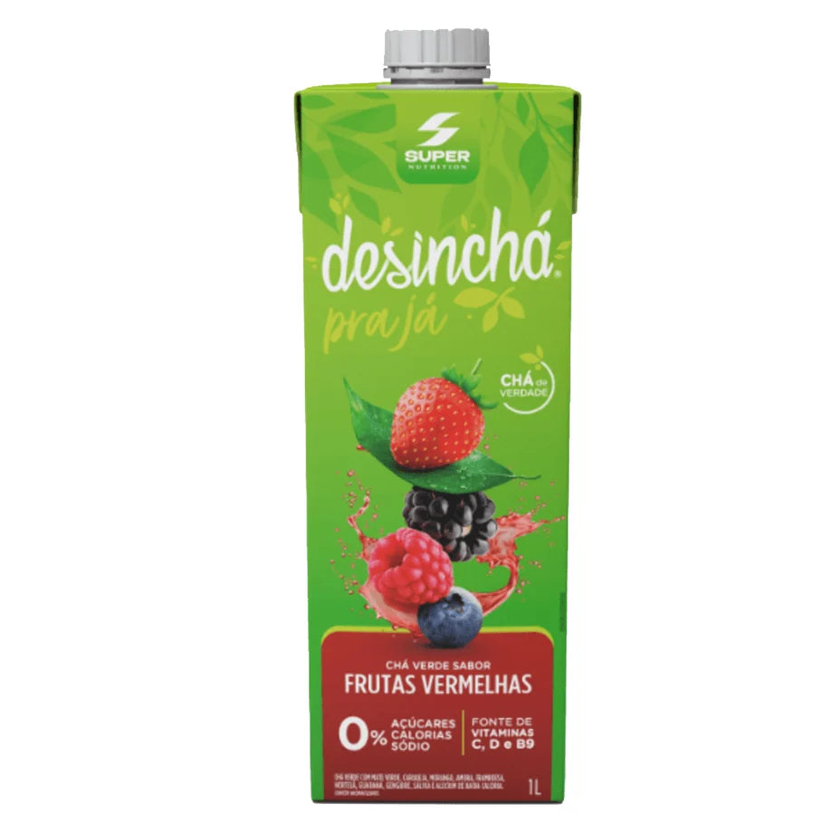 Tial Cha Verde Frutas Vermelhas Desincha 1L