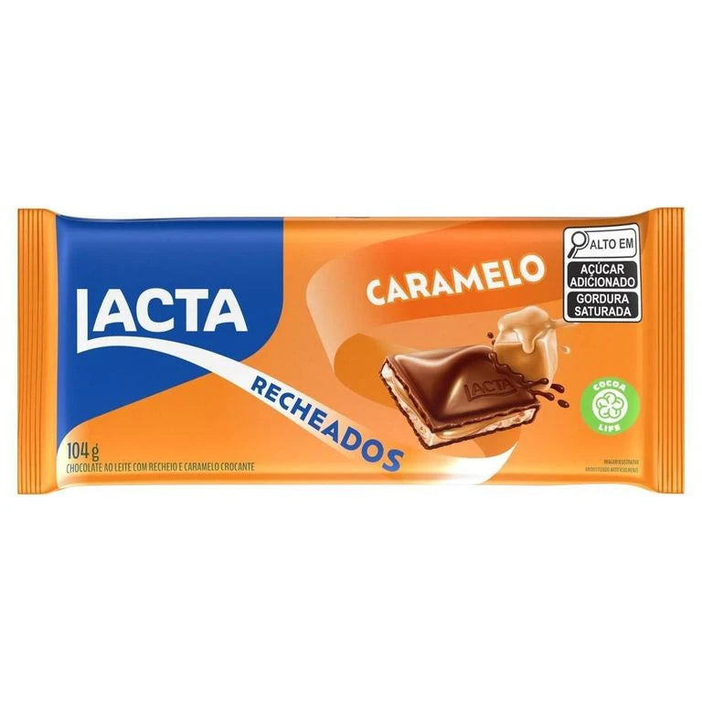 Lacta Chocolate ao Leite recheado Caramelo 104g