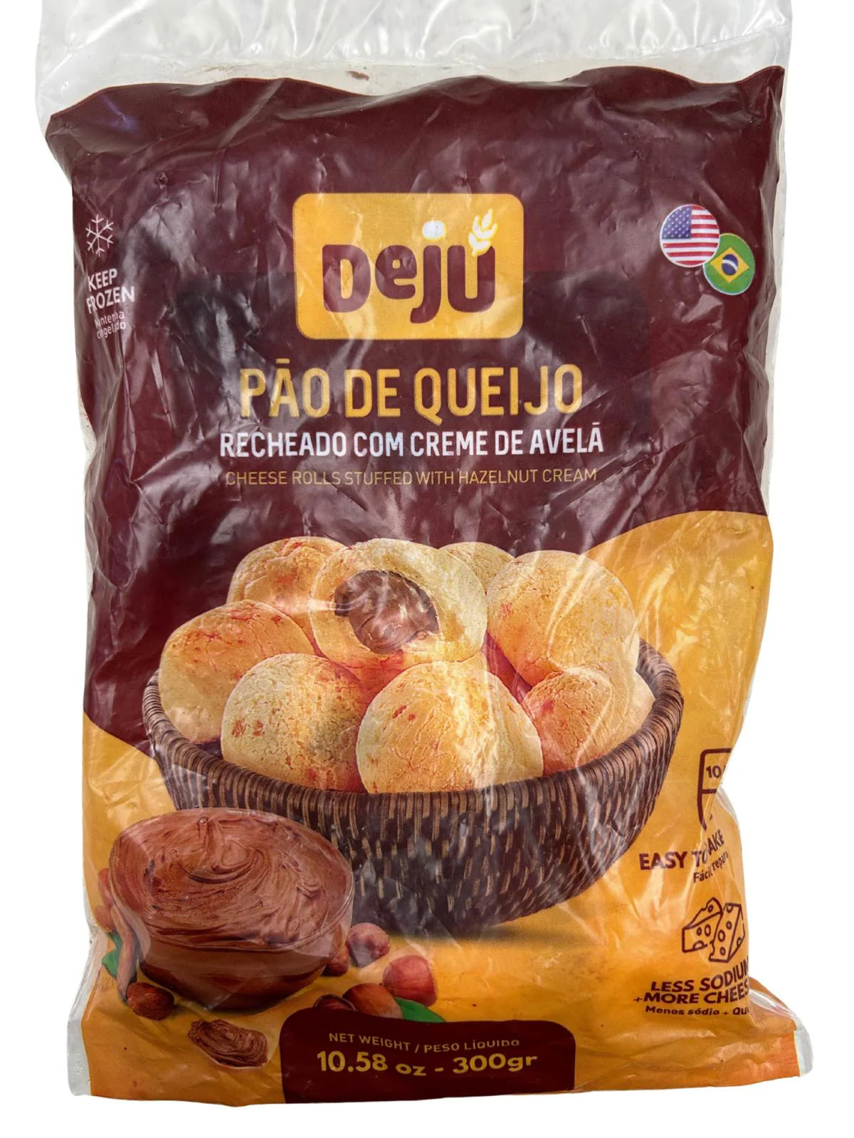 Deju Pao de Queijo Recheado com Creme de Avela 300g