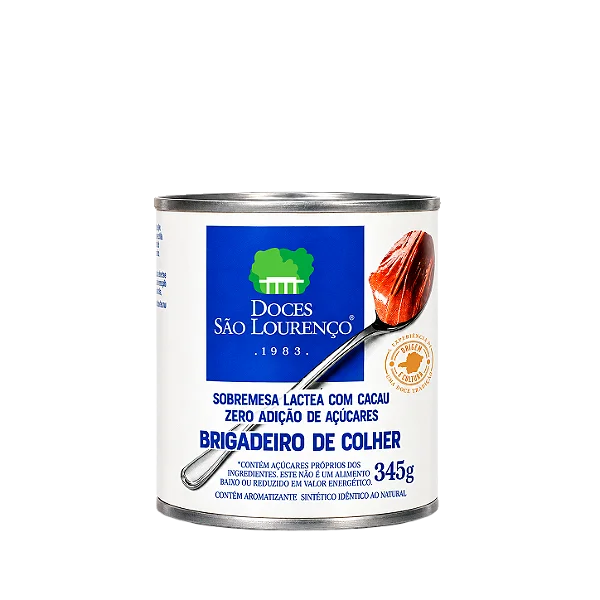 Sao Lourenco Brigadeiro de Colher Zero Acucar 345g