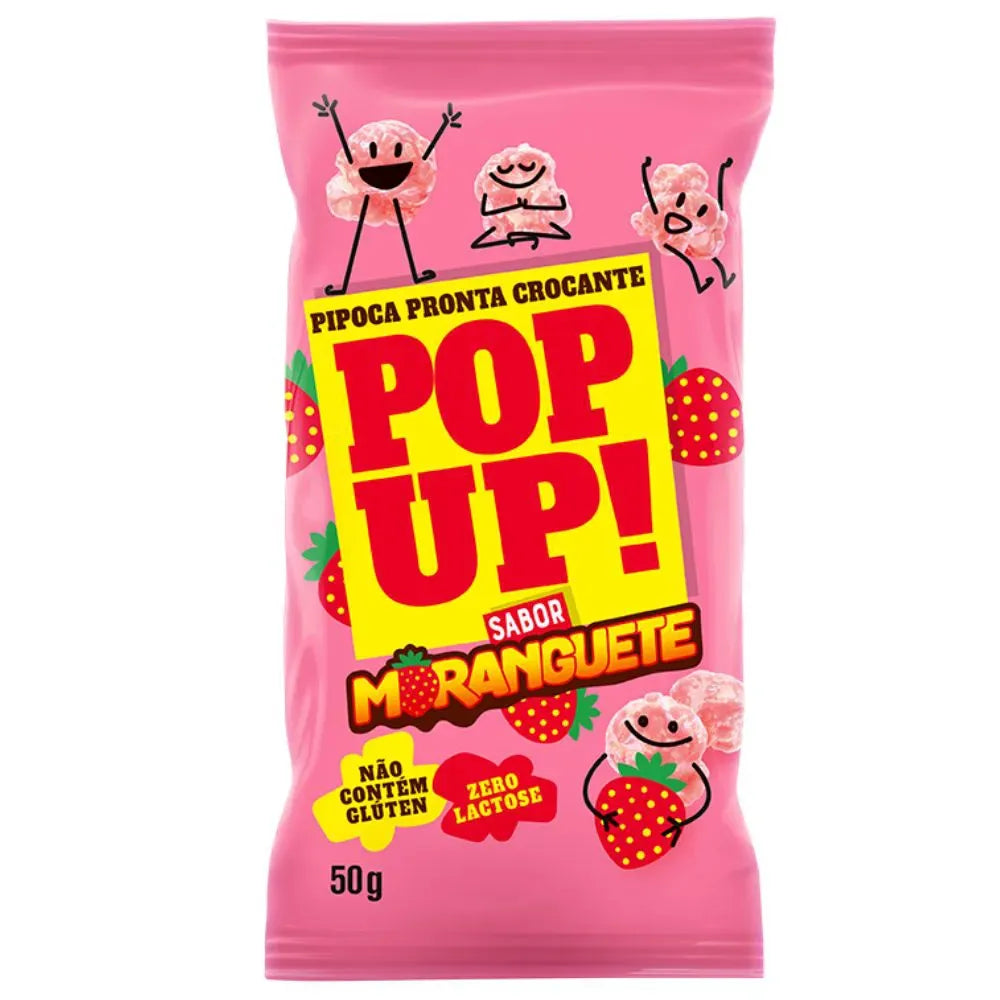 Bel Pipoca Popup Morango 50g