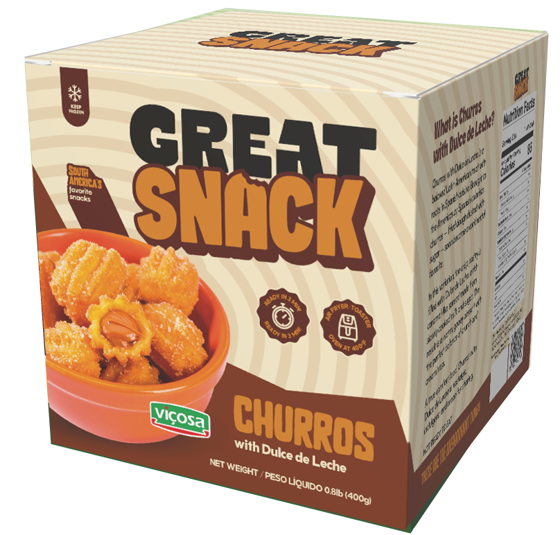 Great Snack Churros Doce de Leite 400g
