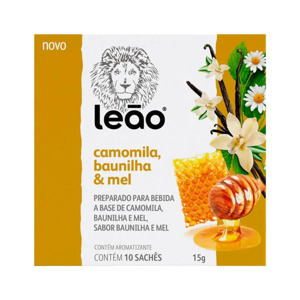 Cha Leao Camomila, Baunilha e Mel 15g