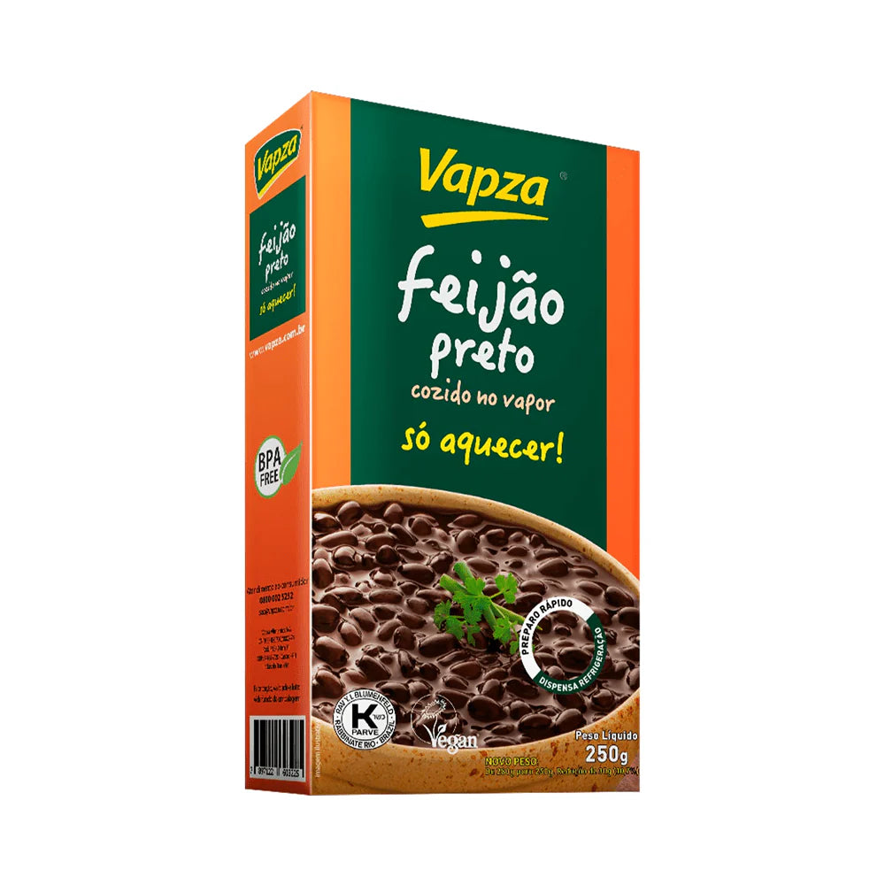 Vapza Feijao Preto Temperado 250g