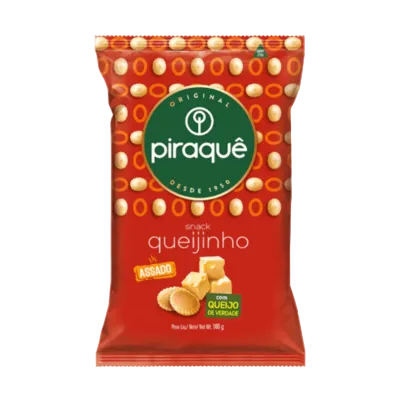 Piraque Salgadinho Sabor Queijo 100g