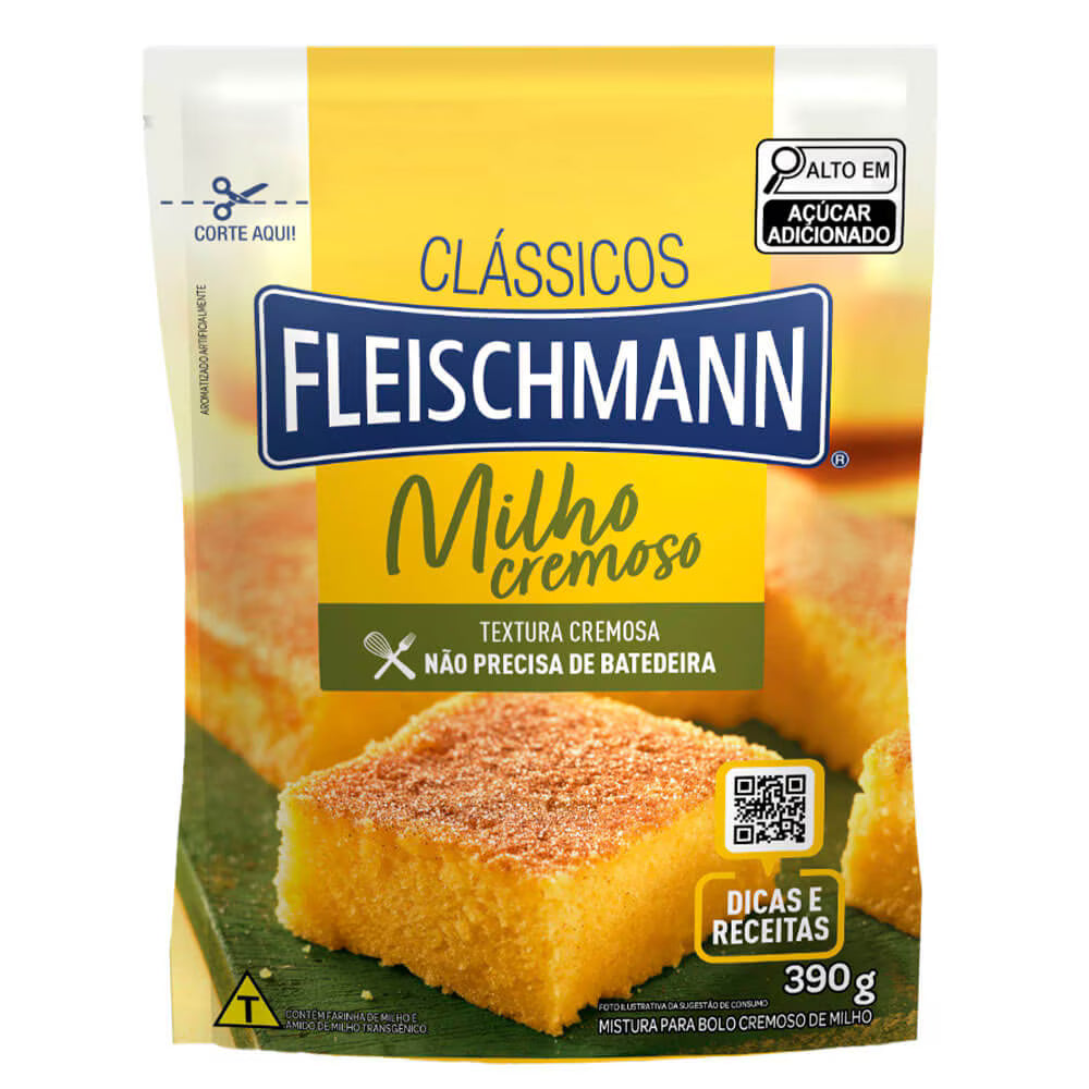 Fleischmann Mistura Para Bolo de Milho 390g
